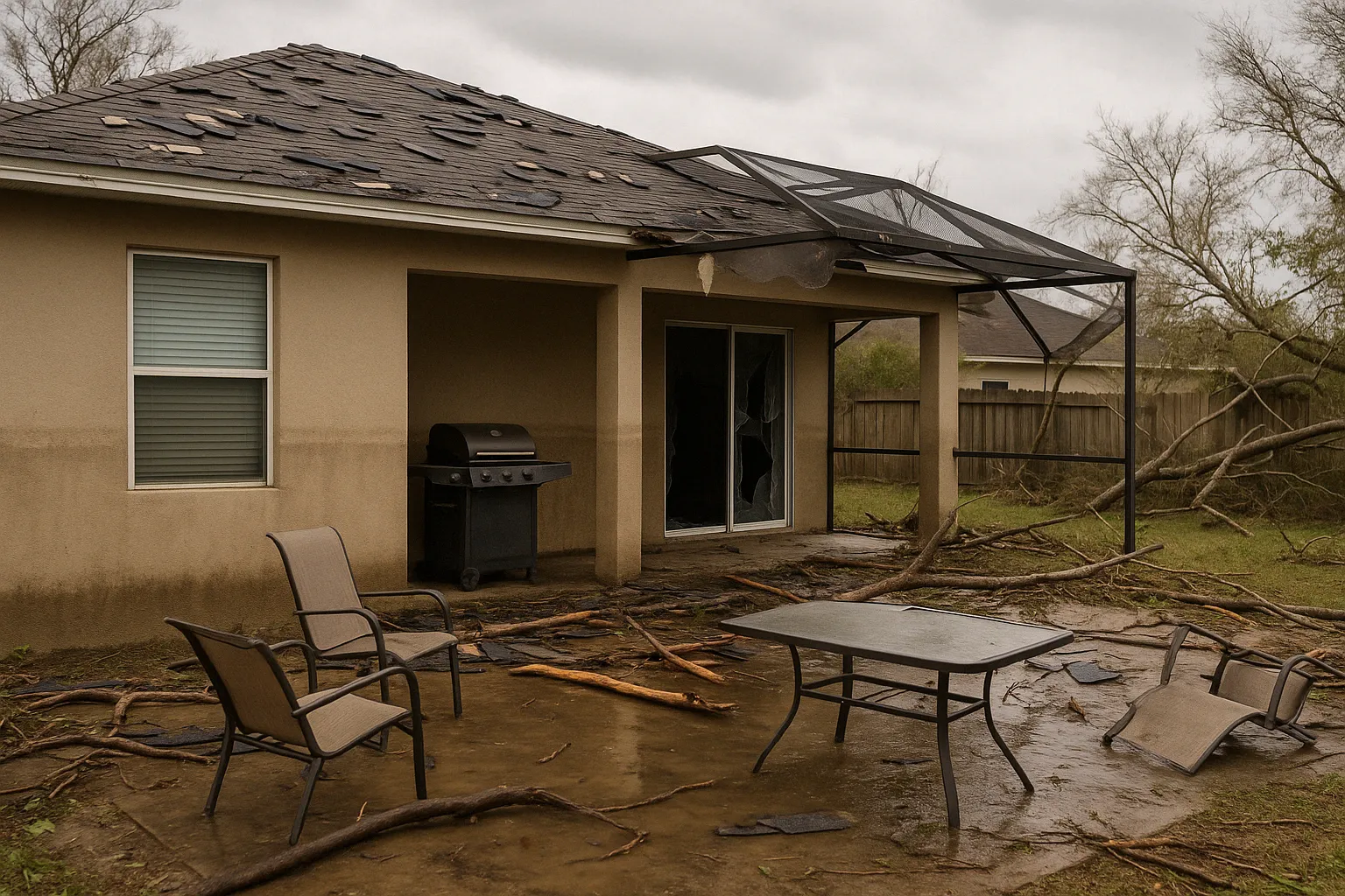 Thumbnail of patio damage photo